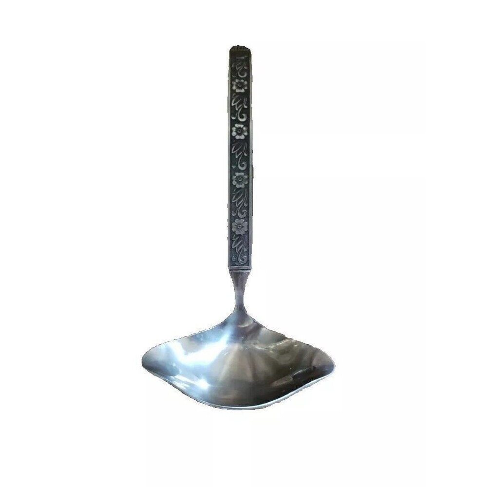 GOLD STANDARD Night Blossom 1 Piece Gravy Spoon 6 1/2” Stainless Steel